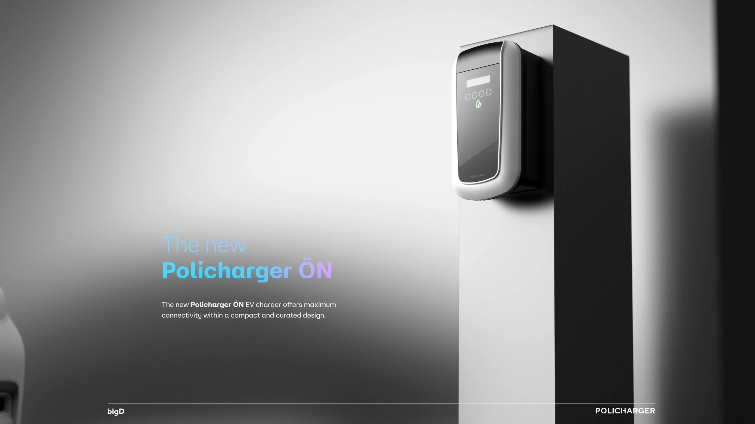 The new Policharger ÖN EV charger offers maximum connectivity within a compact and curated design.